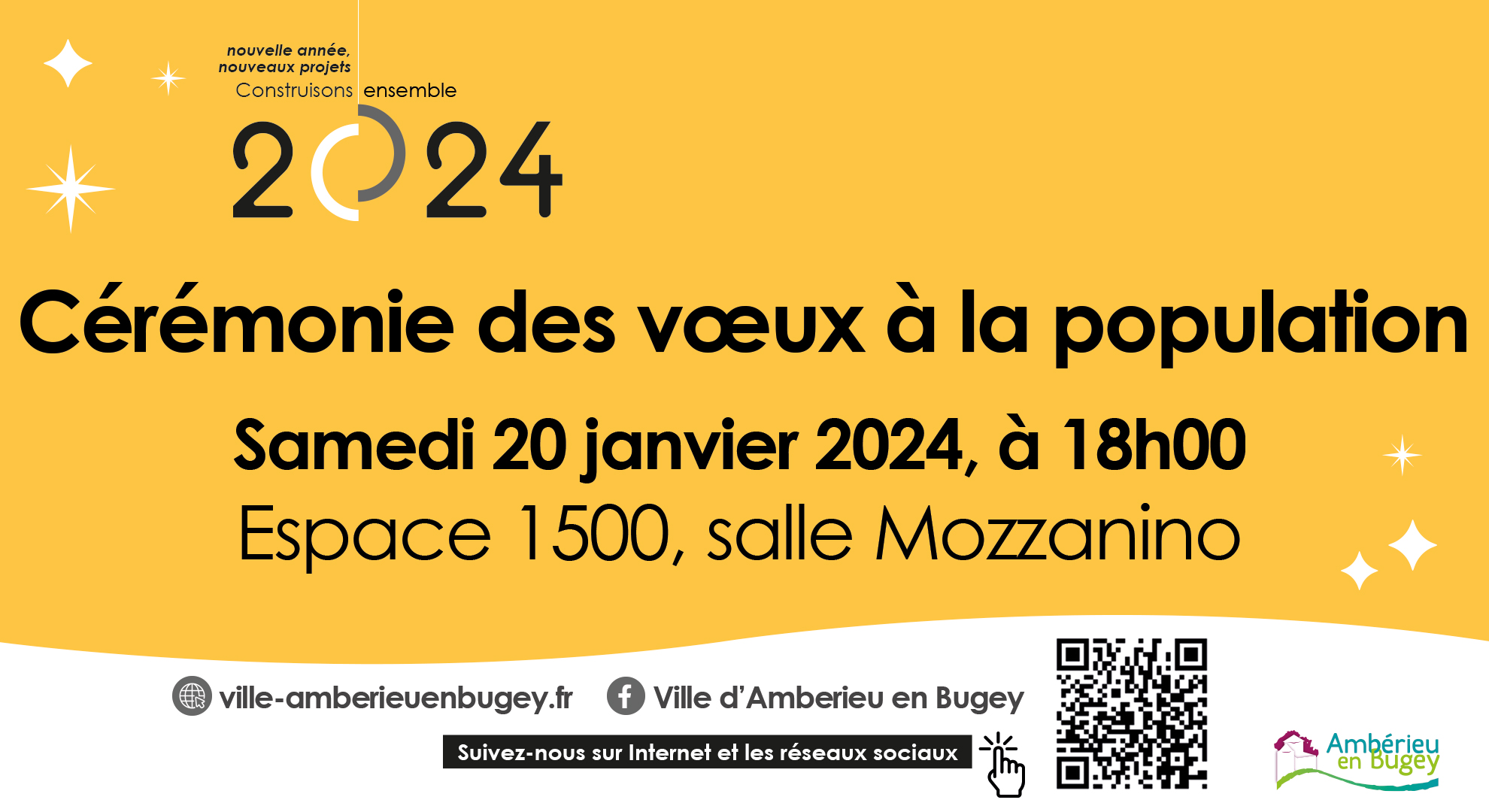 Cérémonie des vœux 2024 à la population Ambarroise