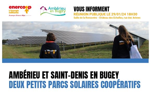 Réunion publique : 2 petits parcs solaires coopératifs