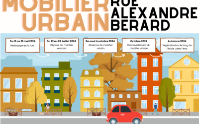 Renouvellement du mobilier urbain rue Alexandre Bérard