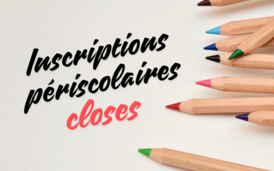 Inscriptions périscolaires 2024-2025