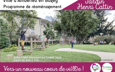 Cœur de ville : Programme d’aménagement du Jardin Henri Cattin