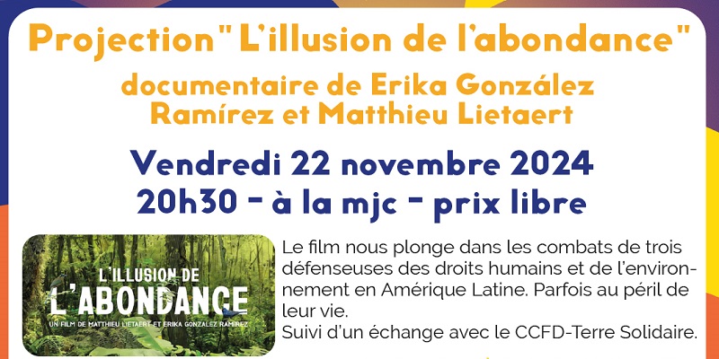 PROJECTION "L'ILLUSION DE L'ABONDANCE"