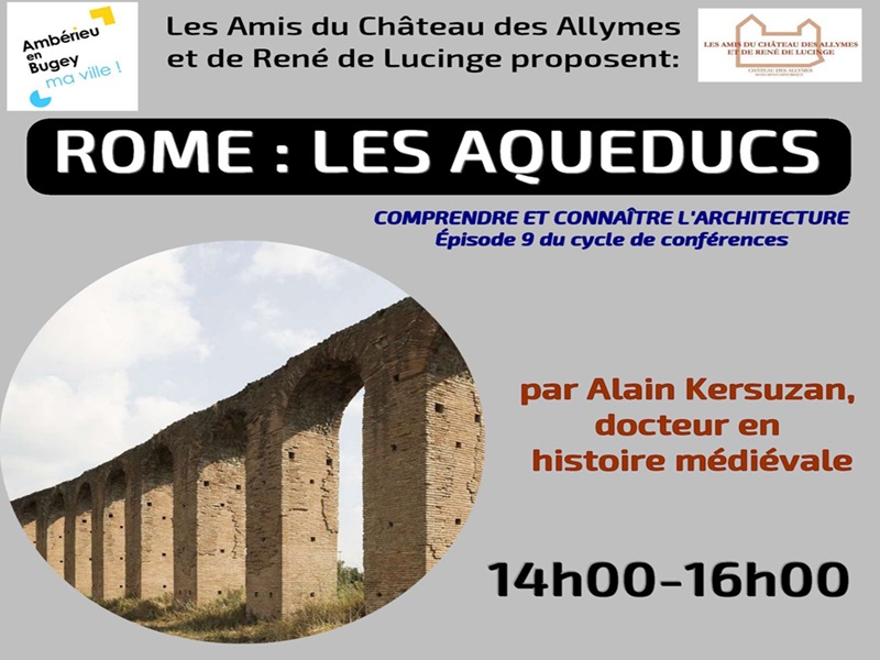 CONFÉRENCE ROME : LES AQUEDUCS