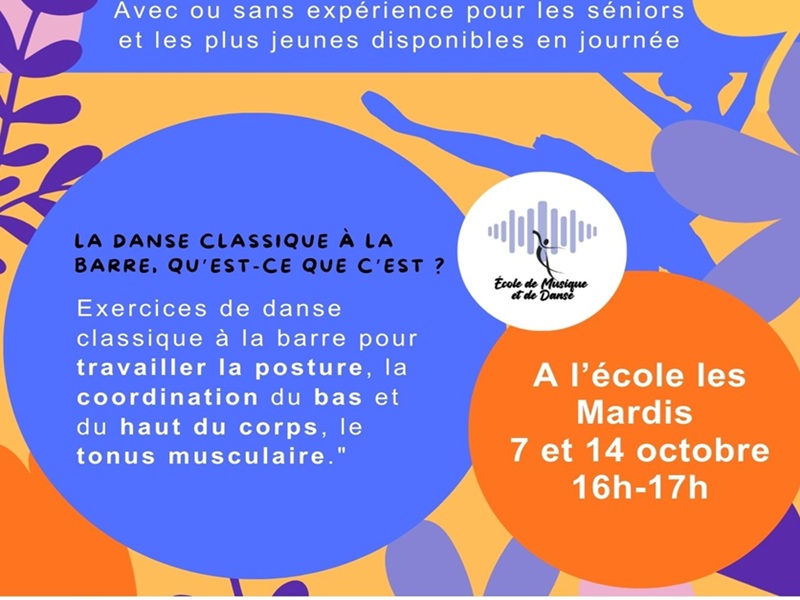 PORTES OUVERTES DANSE CLASSIQUE A LA BARRE