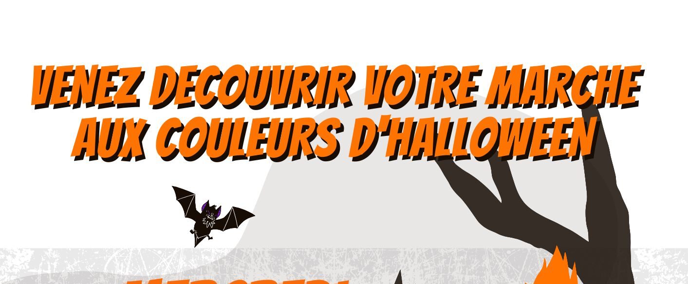 Halloween les 22 et 25 octobre sur le marché