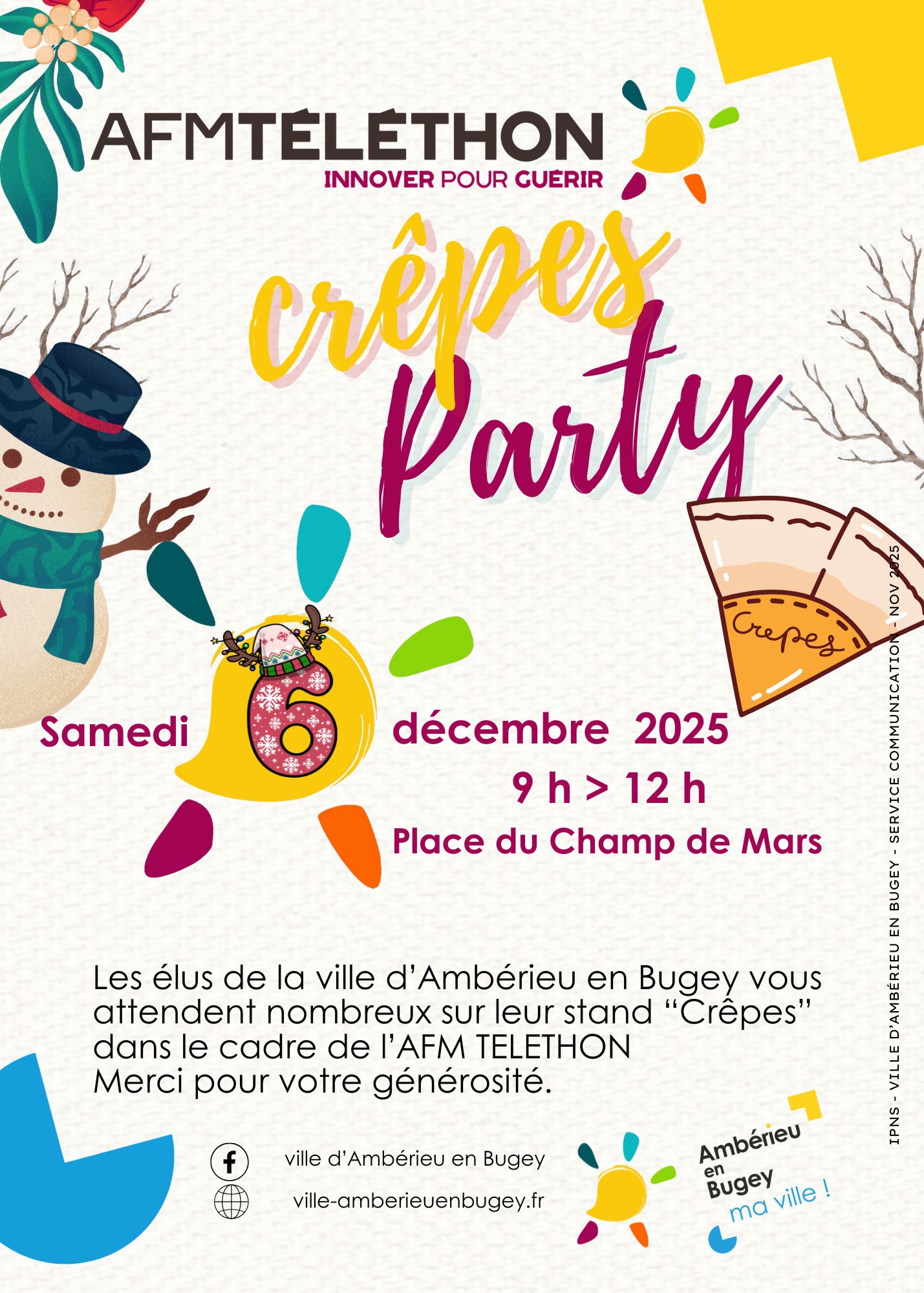CREPES PARTY DANS LE CADRE DE L'AFM TELETHON