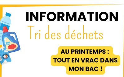 INFO COMMUNAUTÉ DE COMMUNES – TRI DES DÉCHETS