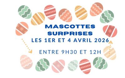 Déambulation de mascottes sur le marché les 1er et 4 avril 2026