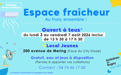 Ouverture d’un espace fraîcheur au Local Jeunes