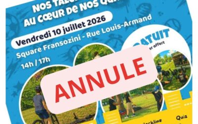 ANNULE Ambiance sportive pour votre prochain RDV « Animations de quartiers »